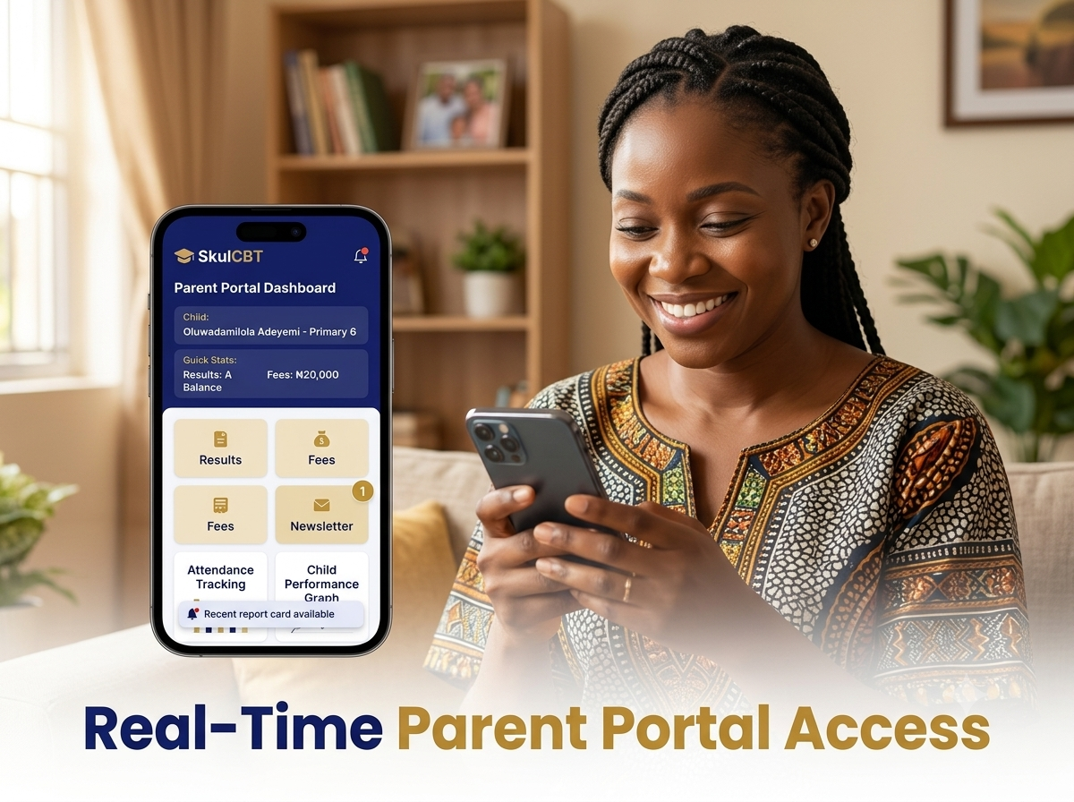 SkulCBT parent portal for school communication