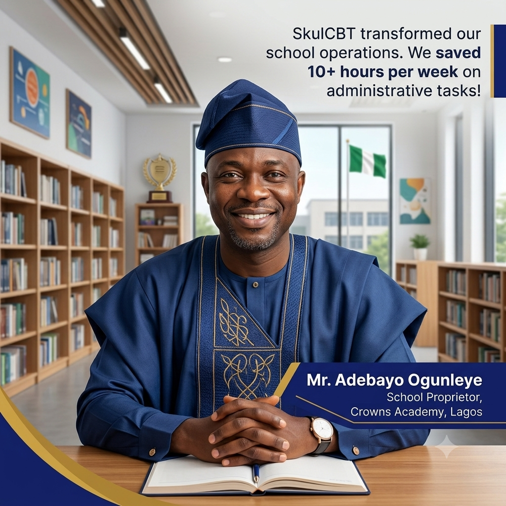 Mr. Adebayo Ogunleye - School Proprietor testimonial